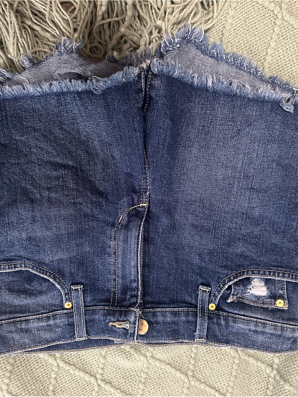 Denim Jean Shorts - Frayed Hem Blue Joes 99 NWOT
